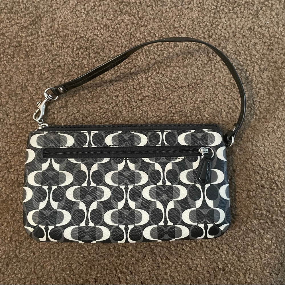 Coach Patterned Wristlet
